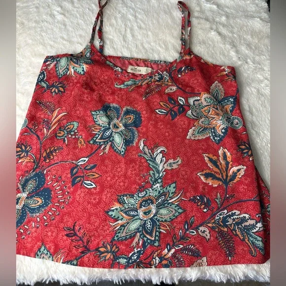 Hollister Red Floral Camisole - Picture 8 of 9